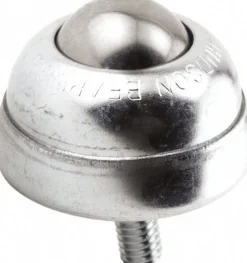 Ball Transfer: 25.4 mm Ball Dia, Carbon Steel, Round Base