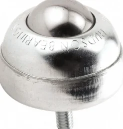 Ball Transfer: 25.4 mm Ball Dia, Carbon Steel, Round Base
