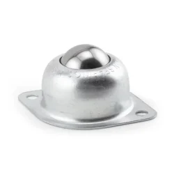 Ball Transfer: 25.4 mm Ball Dia, Carbon Steel, Oval Base