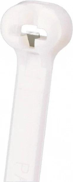 Barbed Cable Tie: 15.1" Long, Natural, Nylon