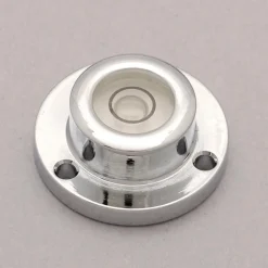 3/4" Base Dia x 0.31" Overall Height, 1 Circle, Brass Bull's Eye Circular Level