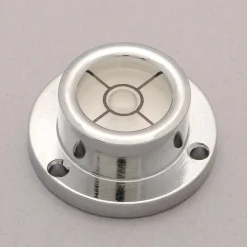 1" Base Dia x 0.44" Overall Height, 1 Circle, Brass Bull's Eye Circular Level