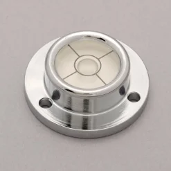 1-1/4" Base Dia x 0.44" Overall Height, 1 Circle, Brass Bull's Eye Circular Level