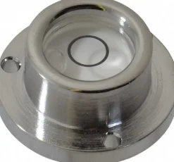 1" Base Dia x 0.44" Overall Height, 1 Circle, Brass Bull's Eye Circular Level
