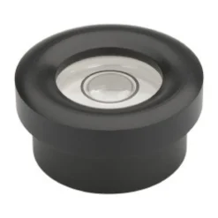 0.734" Base Dia x 0.44" Overall Height, 1 Circle, Brass Bull's Eye Circular Level