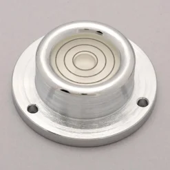1-3/4" Base Dia x 0.63" Overall Height, 3 Circles, Brass Bull's Eye Circular Level