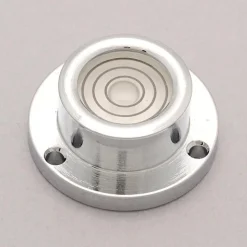 1" Base Dia x 0.44" Overall Height, 3 Circles, Brass Bull's Eye Circular Level