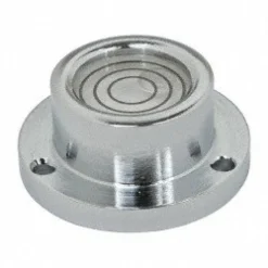 1" Base Dia x 0.44" Overall Height, 3 Circles, Brass Bull's Eye Circular Level