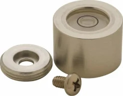 13/16" Base Dia x 0.56" Overall Height, 1 Circle, Aluminum Bull's Eye Circular Level