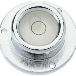 1-3/4" Base Dia x 0.63" Overall Height, 1 Circle, Brass Bull's Eye Circular Level