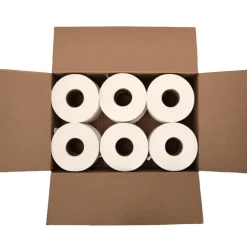 Bathroom Tissue: Recycled Fiber, 2-Ply, White