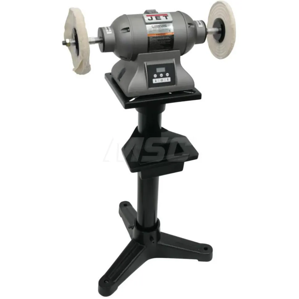 Bench Buffer: 8" Wheel Dia, 5/8" Arbor Hole Dia, 1 hp