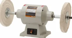 Bench Buffer: 10" Wheel Dia, 3/4" Arbor Hole Dia, 1 hp