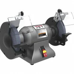 Bench Grinder: 8" Wheel Dia, 0.63" Arbor Hole Dia, 1 hp