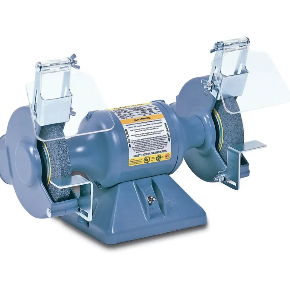 Bench Grinder: 7" Wheel Dia, 5/8" Arbor Hole Dia