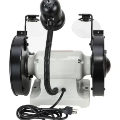 Bench Grinder: 8" Wheel Dia, 5/8" Arbor Hole Dia