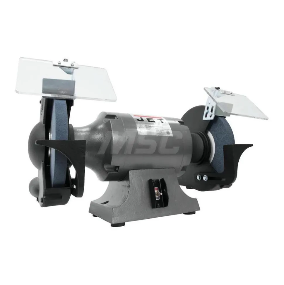 Bench Grinder: 10" Wheel Dia, 1" Arbor Hole Dia
