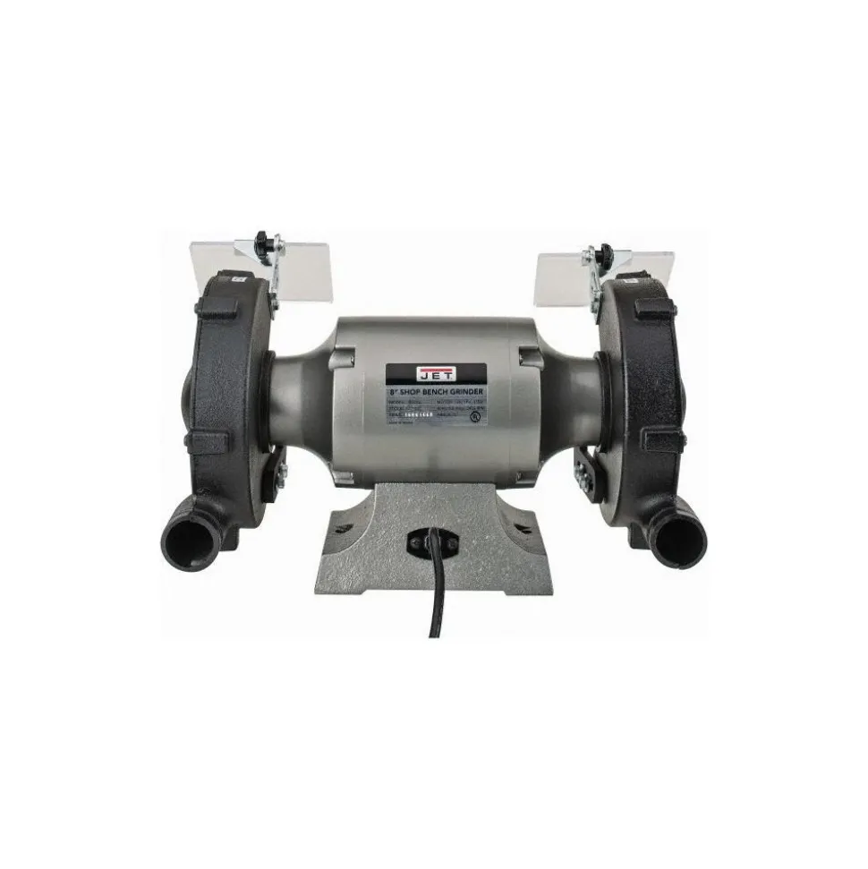 Bench Grinder: 8" Wheel Dia, 5/8" Arbor Hole Dia, 1 hp