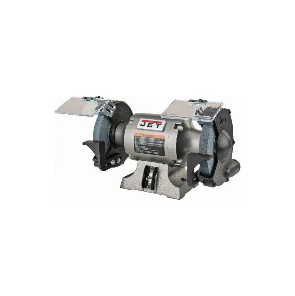 Bench Grinder: 8" Wheel Dia, 5/8" Arbor Hole Dia, 1 hp