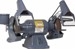 Bench Grinder: 8" Wheel Dia, 3/4" Arbor Hole Dia