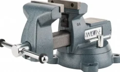 Bench & Pipe Combination Vise: 6" Jaw Width, 5-3/4 in Jaw Opening, 4-1/8 in Throat Depth