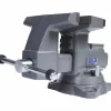 Bench & Pipe Combination Vise: 8" Jaw Width, 14-1/2 in (Reversed) & 9-1/4 in (Regular) Jaw Opening, 4-3/4 in Throat Depth