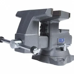 Bench & Pipe Combination Vise: 8" Jaw Width, 14-1/2 in (Reversed) & 9-1/4 in (Regular) Jaw Opening, 4-3/4 in Throat Depth