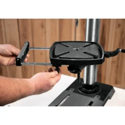 Benchtop Drill Press: 12" Swing, 0.5 hp, Variable Speed Pulley Drive, 115 V, 1 Phase