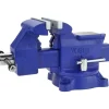 Bench Vise: 5-1/2" Jaw Width, 5" Jaw Opening, 3-1/4" Throat Depth