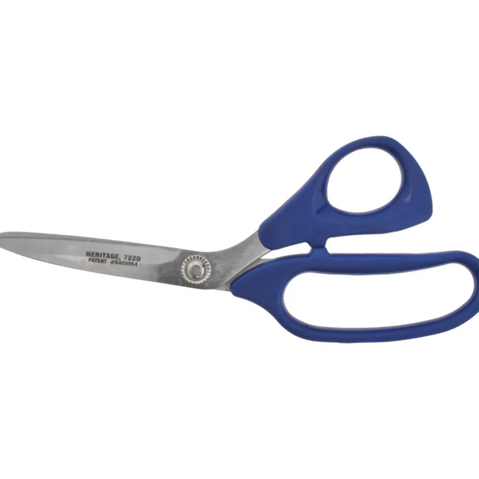 Bent Trimmer : 8-7/8" OAL, 3-5/16" Cut Length, Stainless Steel, Molded Plastic Handles