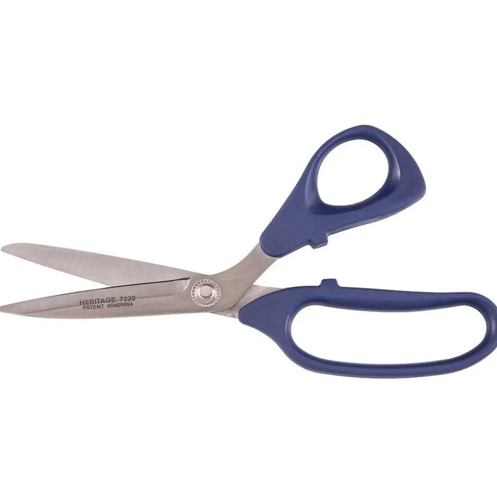 Bent Trimmer : 8-7/8" OAL, 3-5/16" Cut Length, Stainless Steel, Molded Plastic Handles