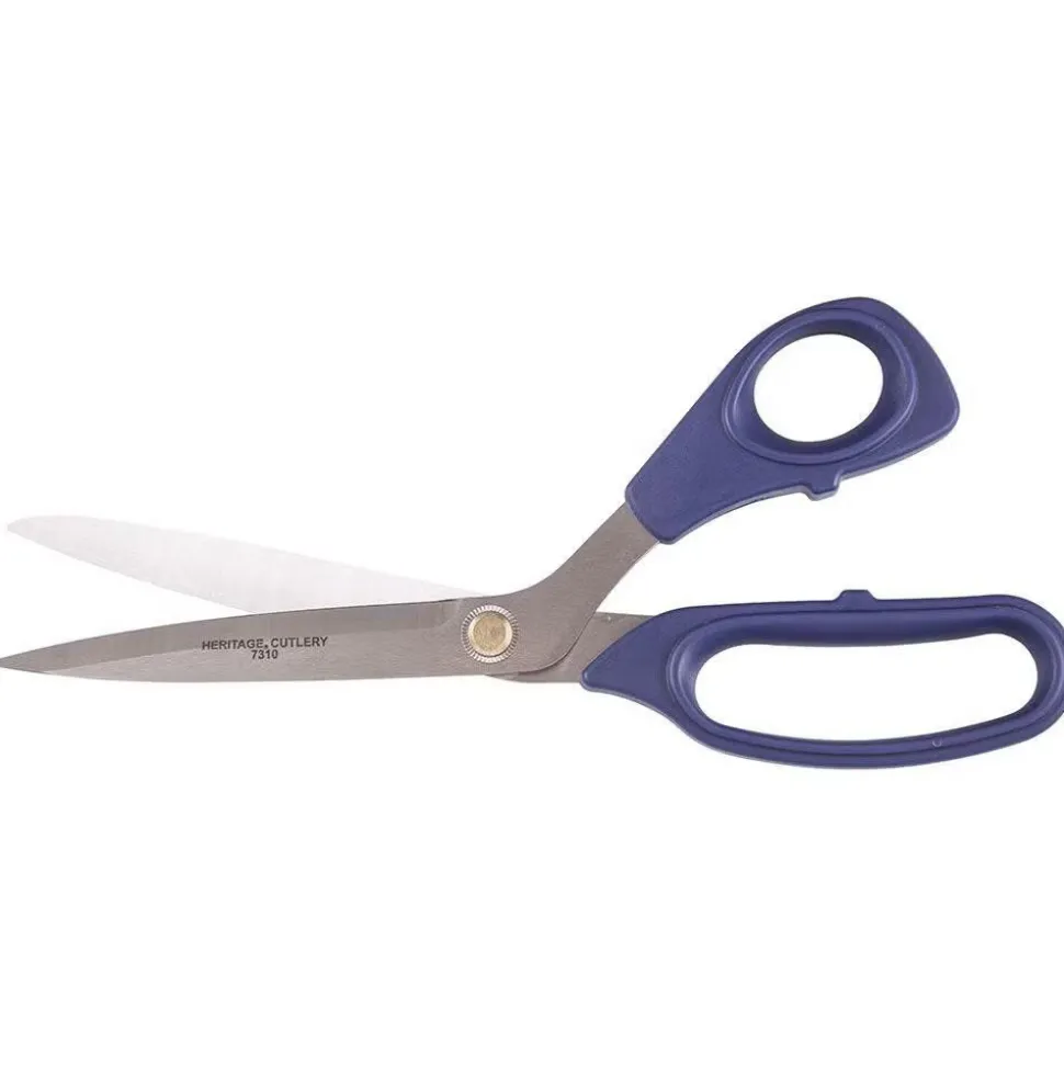 Bent Trimmer: 11" OAL, 4-5/8" Cut Length, Stainless Steel, Molded Plastic Handles