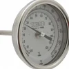 Bimetal Dial Thermometer: 0 to 250 ° F, 2-1/2" Stem Length