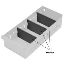 Bin Divider: Use with Durham - 017-95, 019-95 & 022-95, Gray