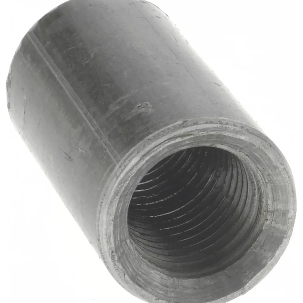 Black Coupling: 1/4", Threaded