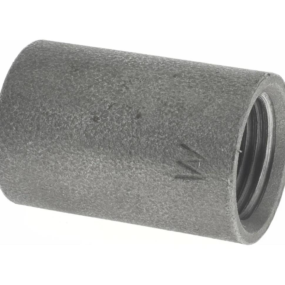 Black Coupling: 1/2", Threaded