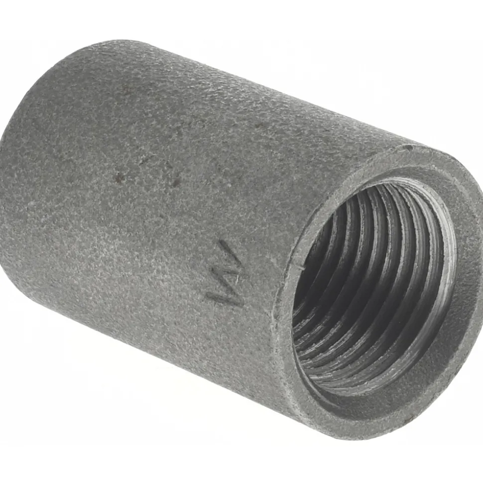 Black Coupling: 1/2", Threaded