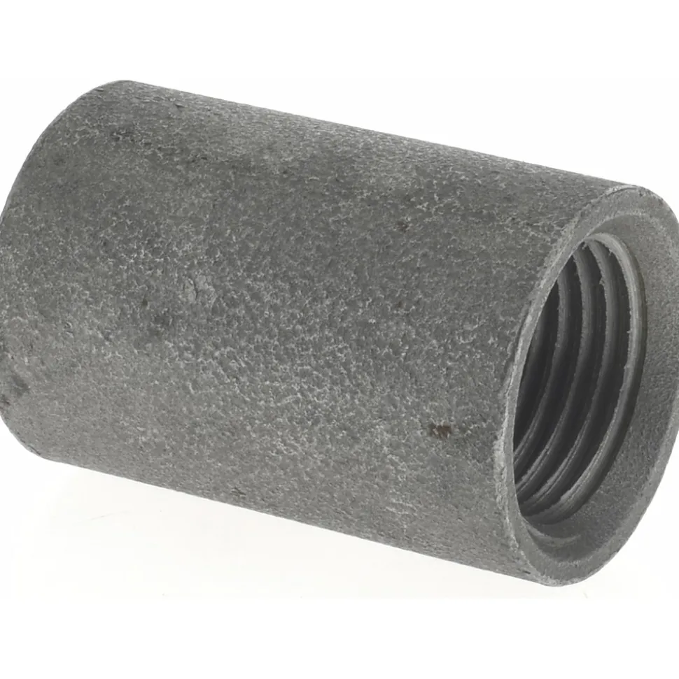Black Coupling: 1/2", Threaded