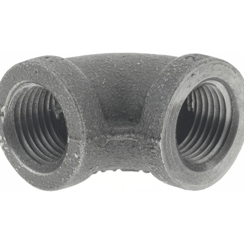 Black 90 deg Elbow: 1/2", Threaded