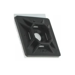 Black, Nylon, Four Way Cable Tie Mounting Pad