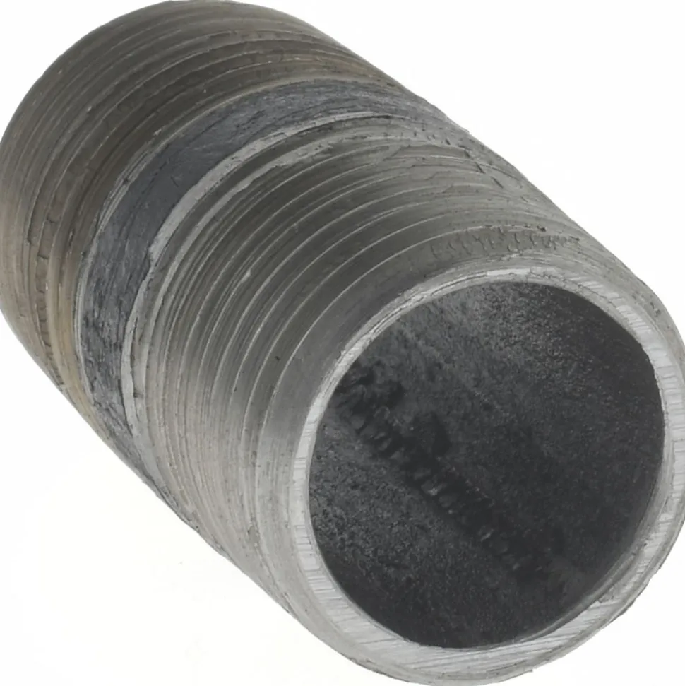 Black Pipe Nipple: 1/2" Dia x 1-1/2" Long, Schedule 40