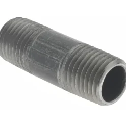 Black Pipe Nipple: 1/4" Dia x 1-1/2" Long, Schedule 40