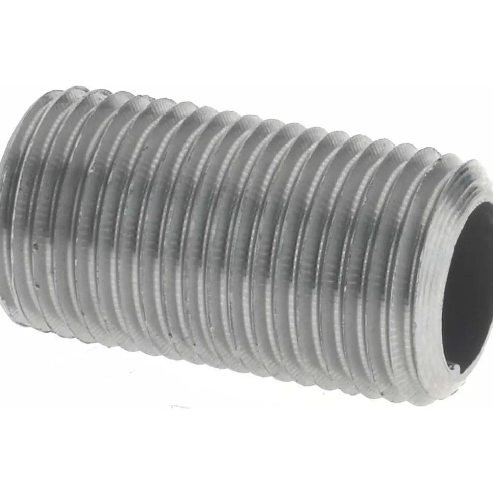 Black Pipe Nipple: 1/8" Dia x 3/4" Long, Schedule 40