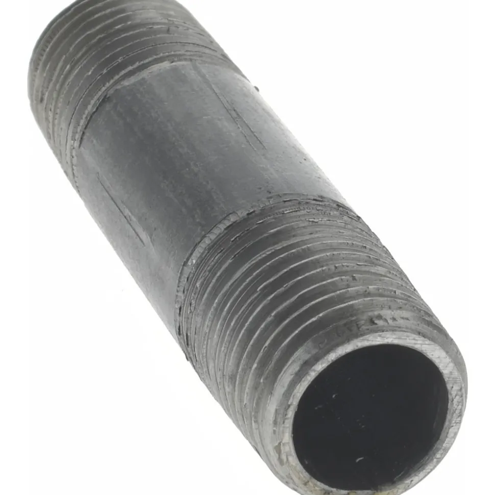 Black Pipe Nipple: 1/4" Dia x 2" Long, Schedule 40