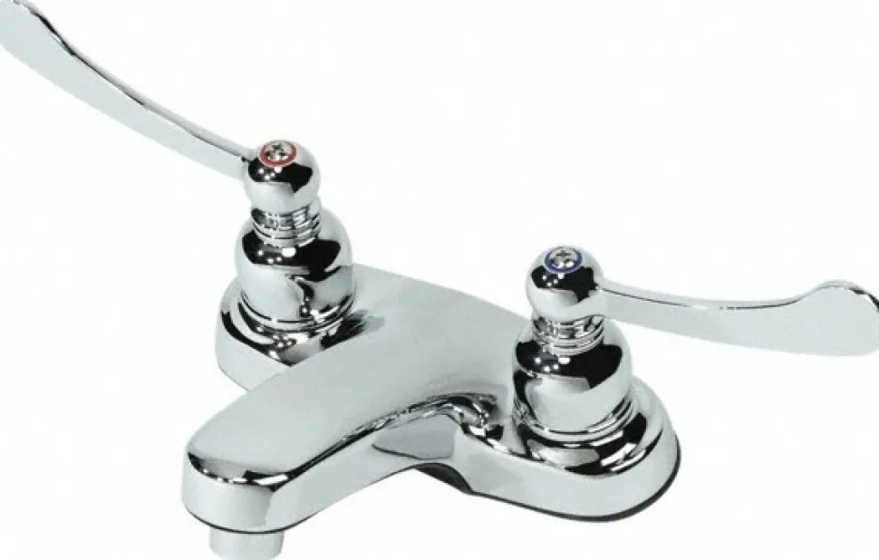 Blade Handle, Deck Plate Bathroom Faucet