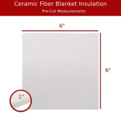 Blanket Insulation: Material: Fiber; Density (Lb./Cu. Ft.): 6; Shape: Square; Thickness: 1