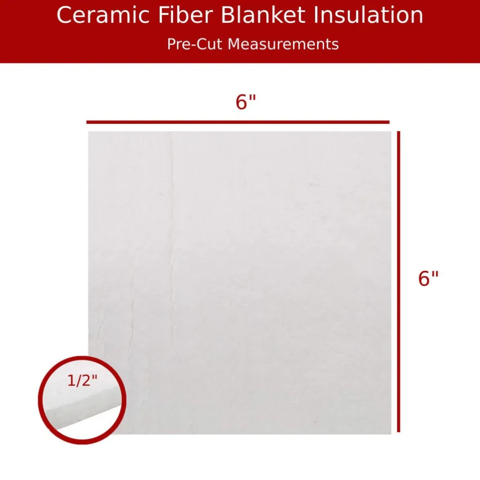 Blanket Insulation: Material: Fiber; Density (Lb./Cu. Ft.): 8; Shape: Square; Thickness: .5