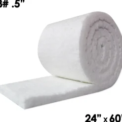 Blanket Insulation: Material: Fiber, Ceramic; Density (Lb./Cu. Ft.): 8; Shape: Roll; Thickness: 0.5