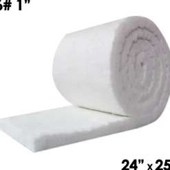 Blanket Insulation: Material: Fiber, Ceramic; Density (Lb./Cu. Ft.): 6; Shape: Roll; Thickness: 1