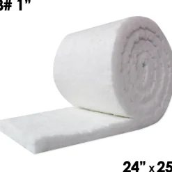 Blanket Insulation: Material: Fiber, Ceramic; Density (Lb./Cu. Ft.): 8; Shape: Roll; Thickness: 1